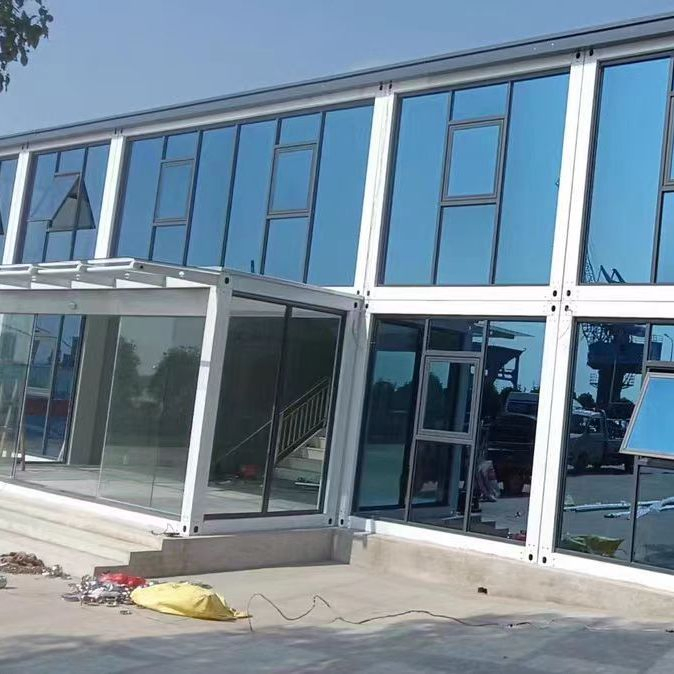 Resistance Expandable Double Door 20 Feet Mobile Office Hotel Folding Container House