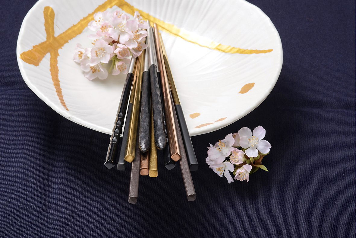 Reusable Melamine Splicing Stainless Steel Chopsticks 9.5 Inch Japanese Korean Chopstick