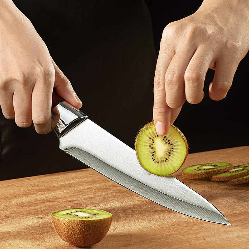 Sharp Butcher Knife with Plastic Handle and High Carbon Steel Blade