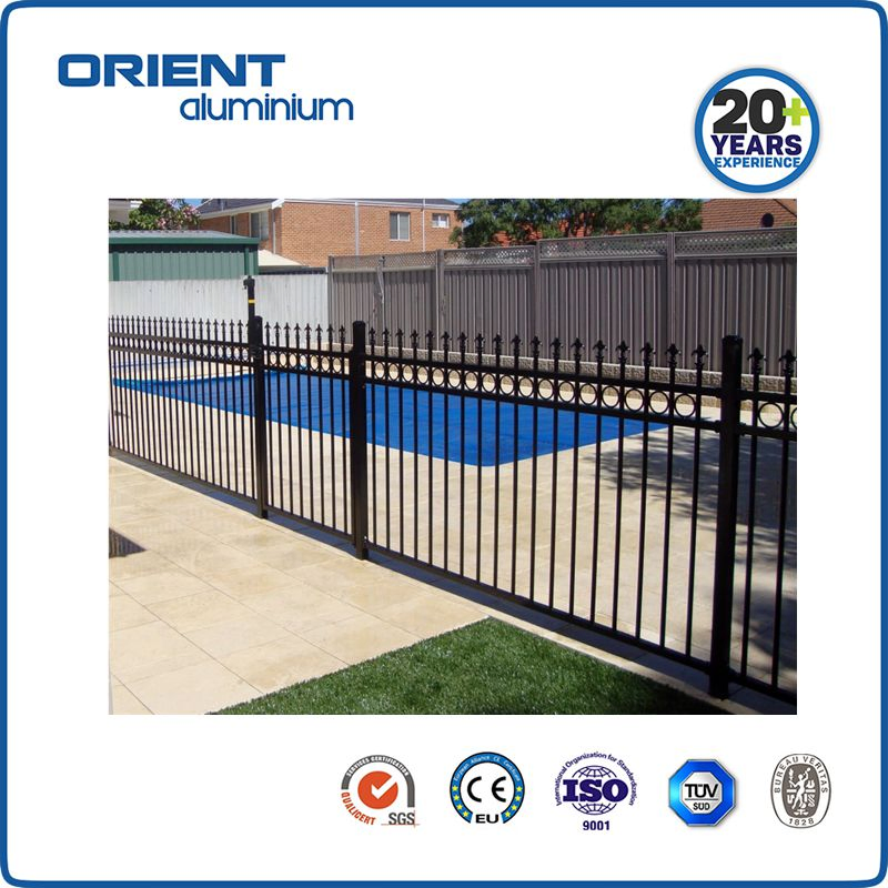 Aluminum Pool Security Fence Black Swimming Pool Fence Design Aluminium Fencing