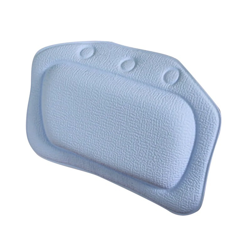 Bestselling Portable Soft Cushion Multi-Color Options PVC Anti-Slip Suction Cup Bath Pillow
