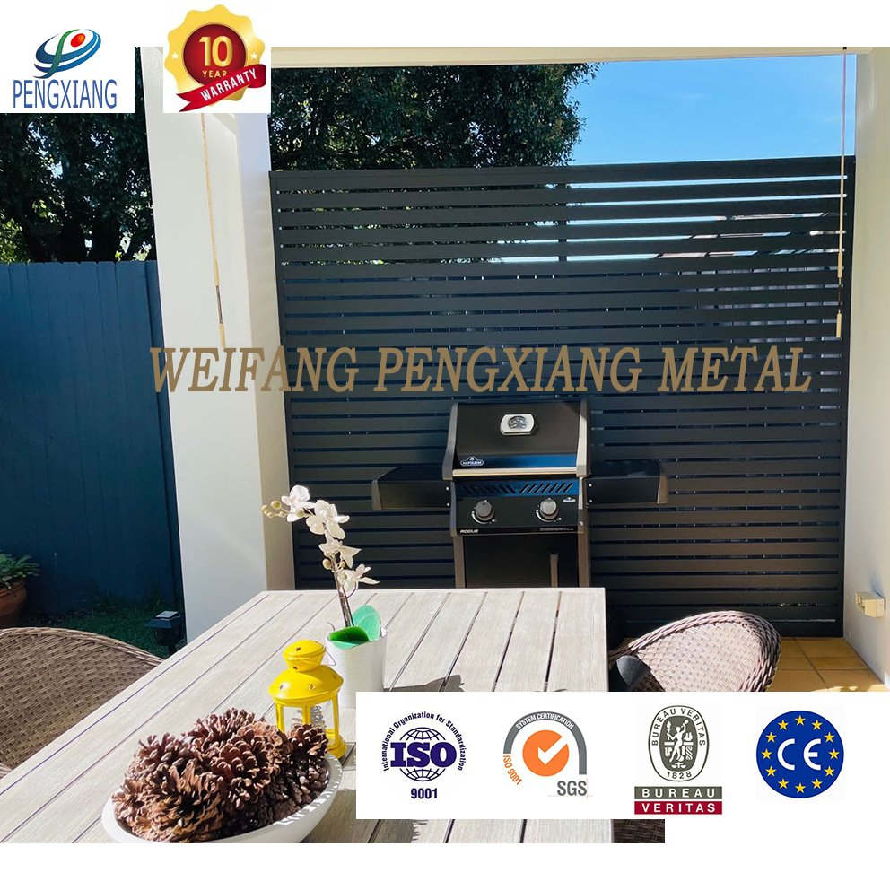 Australia Aluminum Slat Fence Panel Coated Clearview Solid Privacy Fence Panel Gate Manufacturer
