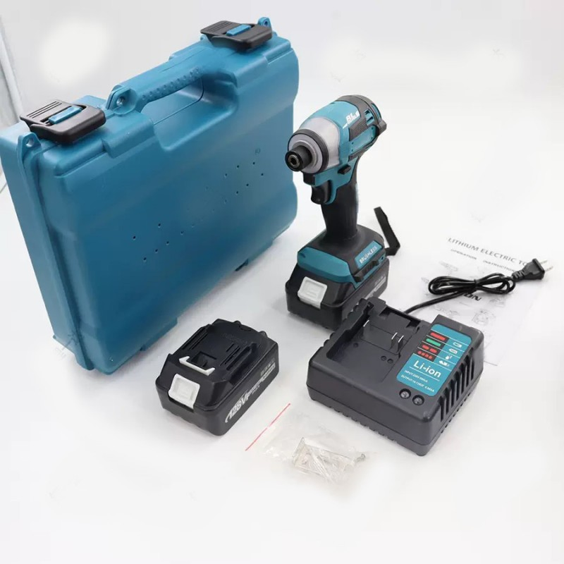 Cross-Border Brushless Electric Wrench with High Torque, Multi-Function, Automotive Repair, Scaffolding Work, Lithium Battery and Impact Drilling