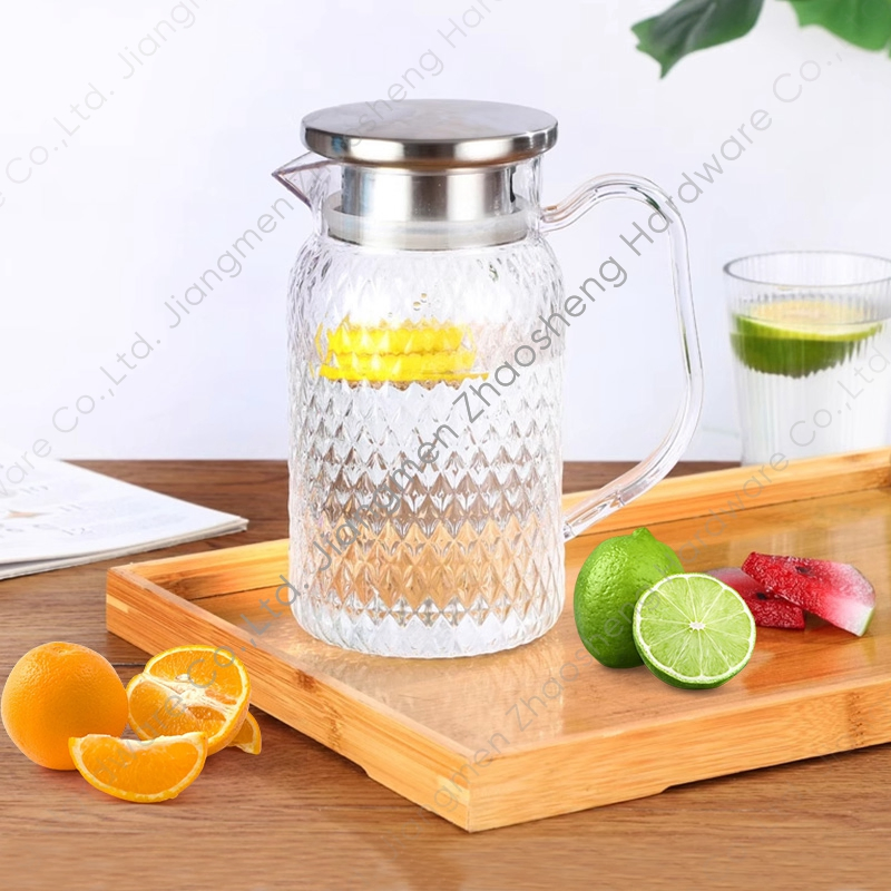 Clear Kettle Heat Cold Resistant Water Pitcher for Lemonade, Milk, Iced Tea, Cold or Hot Drinks