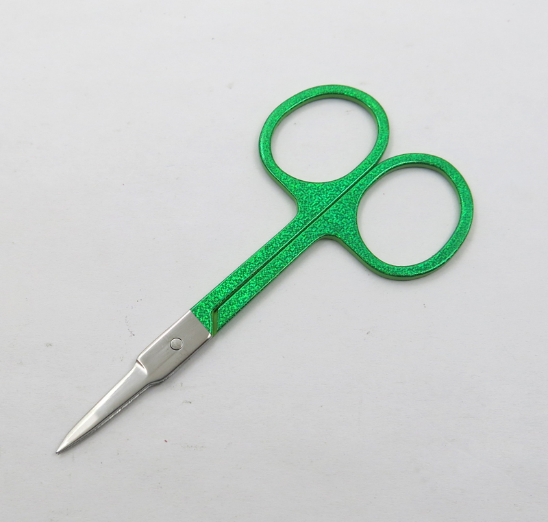 Stainless Steel Colorful Coated with Glitter Beauty Scissors Eyebrow Facial Eyebrow Eyelash Beauty Makeup Beauty Accessories Tools