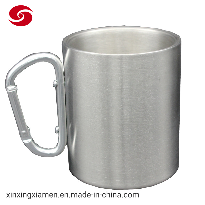 330ml Stainless Steel Mug W/ Carabiner Handle