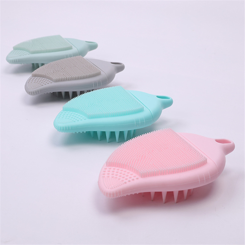 Silicone Facial Cleansing, Blackhead Removal, Hair Washing, Massage & Nasal Cleansing Soft Brush