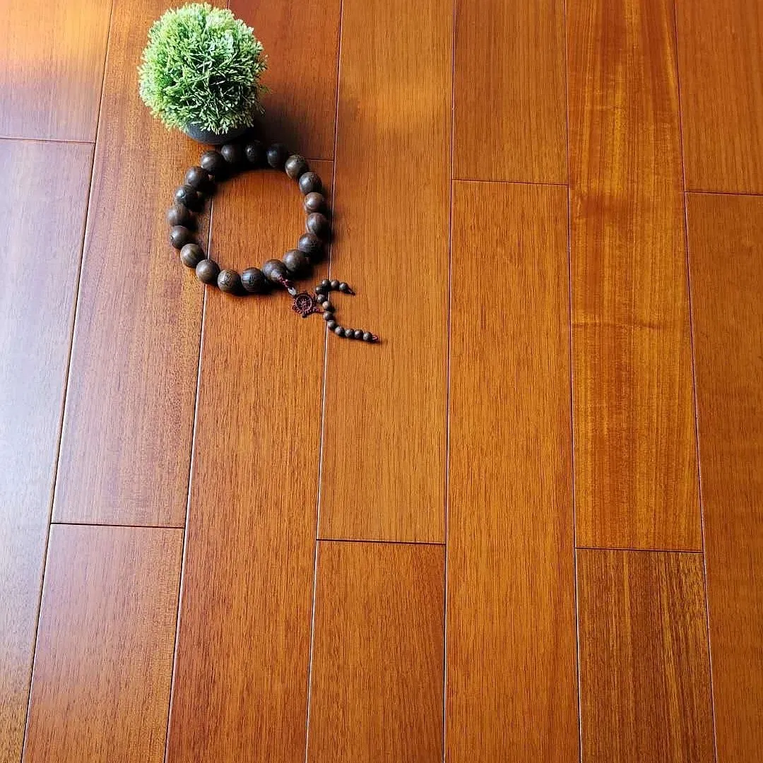 High-End Matte Wear-Resistant Teak Solid Wood Flooring 0760
