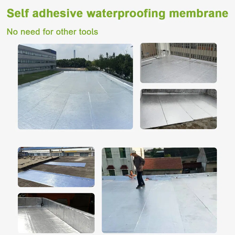 Tosb PVC Asphalt Waterproofing Membrane Butyl Roof Waterproof Sealing Material Sbs Bitumen Waterproof Roll Self Adhesive Bituminous Waterproof Membrane