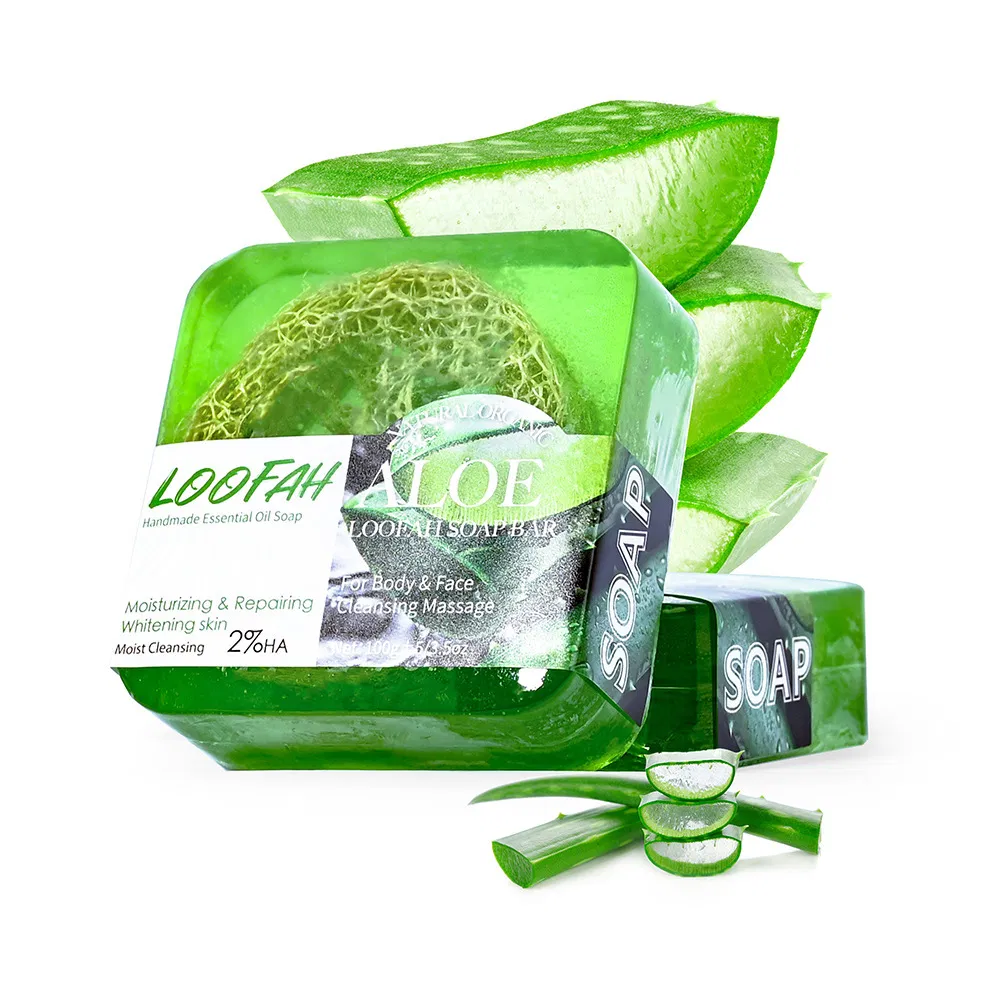 Calming Lavender Loofah Soap - 100g Custom Bath Soap for Relaxation