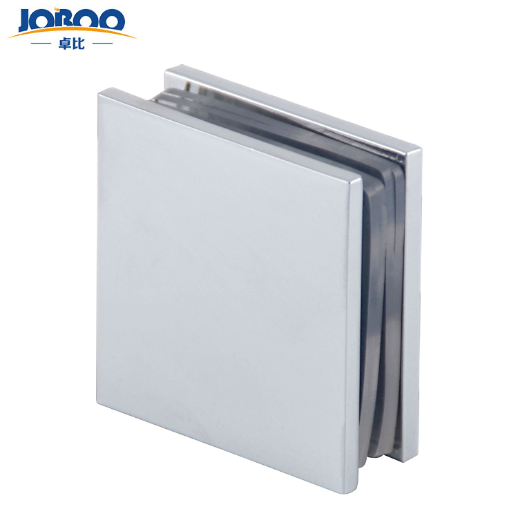 Square Wall Mount Clamp for Frameless Shower Enclosures