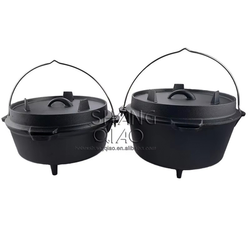 Чугунный казан для кемпинга 6 кварт с логотипом