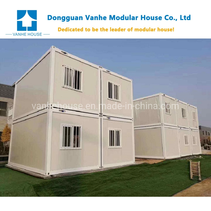 Two Story Sandwich Panel Fireproof Tiny House Prefab Eco Living Container House- Luxury