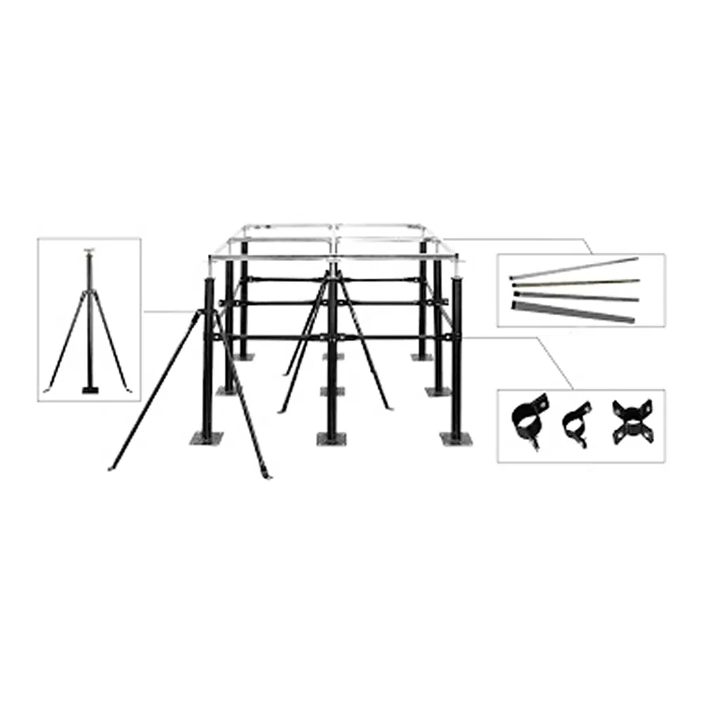 Lingding Anti-Seismic Design Galvanized Steel Solid Stringer Reinforced Business Pedestal