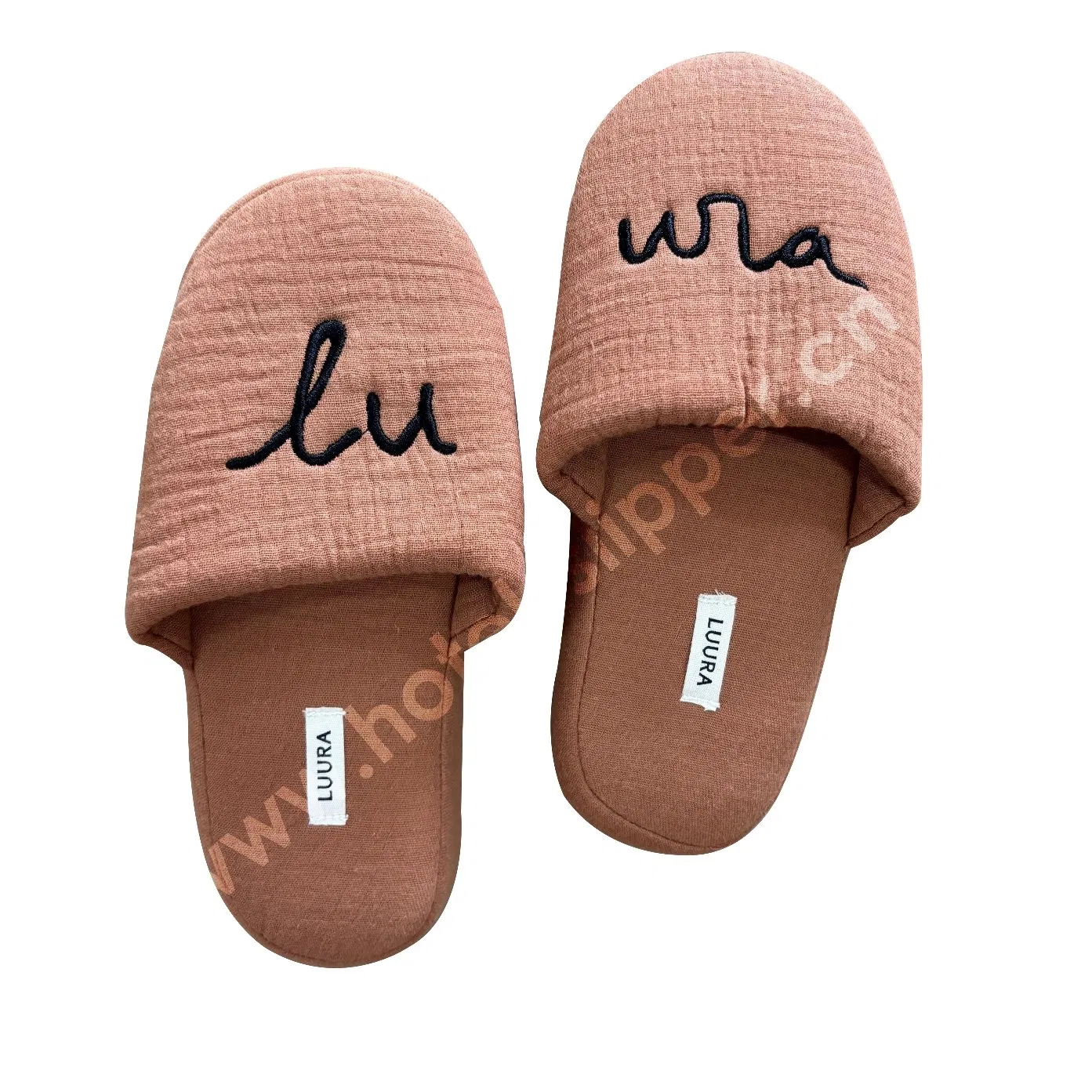Premium Hotel Cotton Cloth Child Slippers Indoor Home Slipper with Cotton Bag