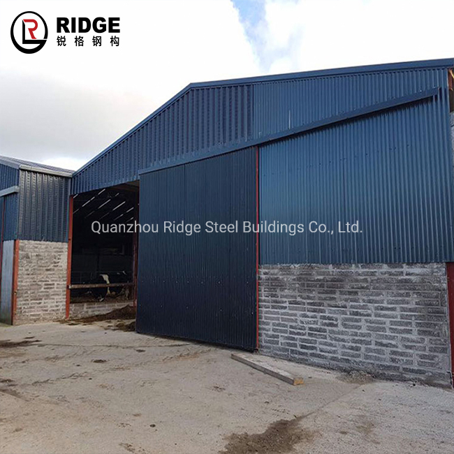 Prefab Light Seismic Brace Steel Structure Industrial Agricultural Farm Shed