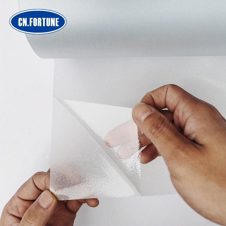 Frosted Static Glass Window Film for Decoration Permanent Glass Custom Eco-Solvent Self Adhesive Window Stickers for Store