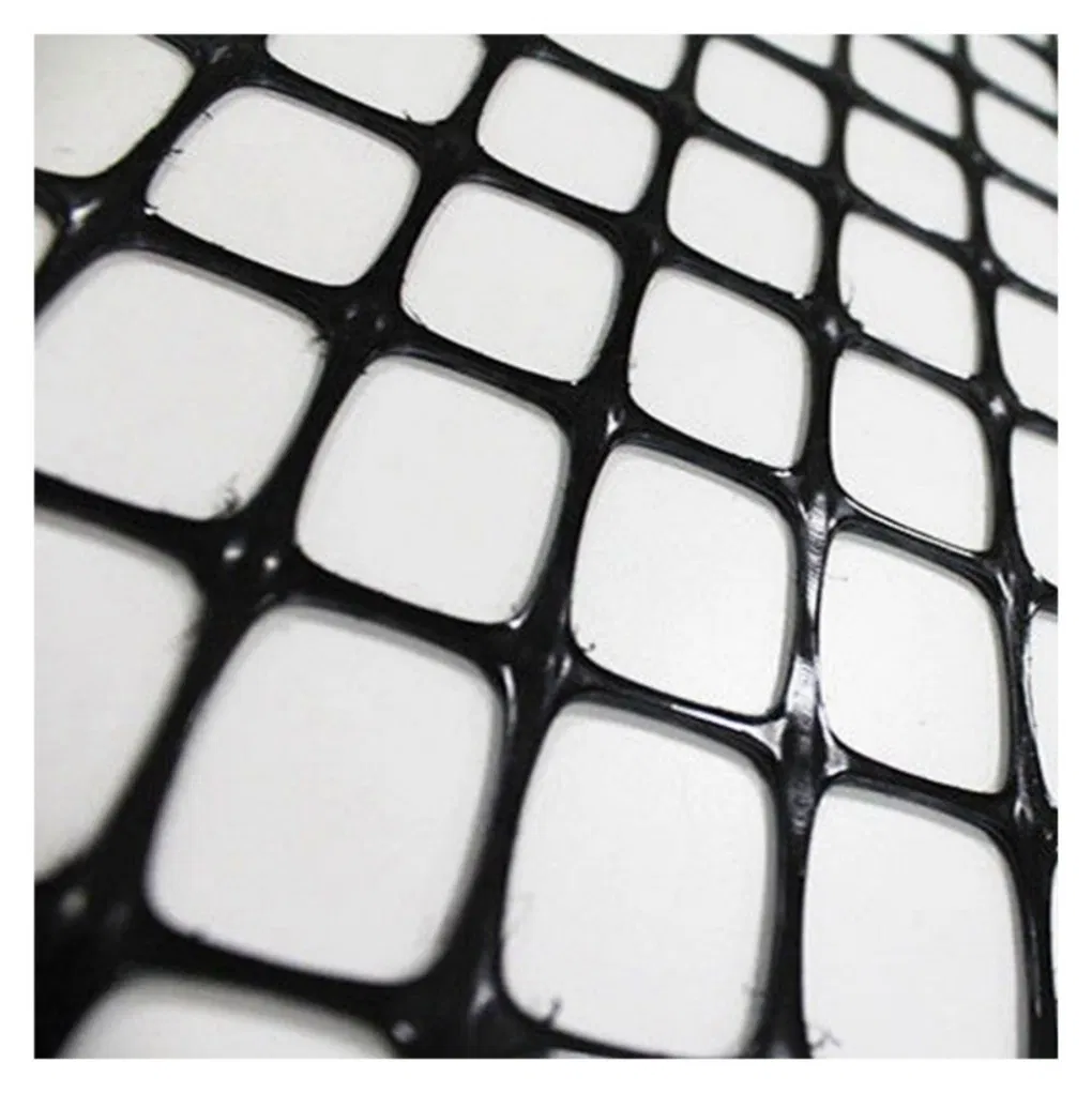 PP Biaxial Geogrid 3030 Black CE Certified Civil Engineering Construction Highway Use 30kN Tensile Strength 50m Length