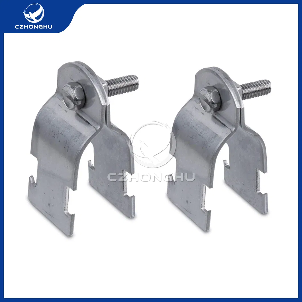 Czhonghu Handrail Support China Wholesaler Easy Adjustment High Precision Zinc Plated Conduit Strut Clamp