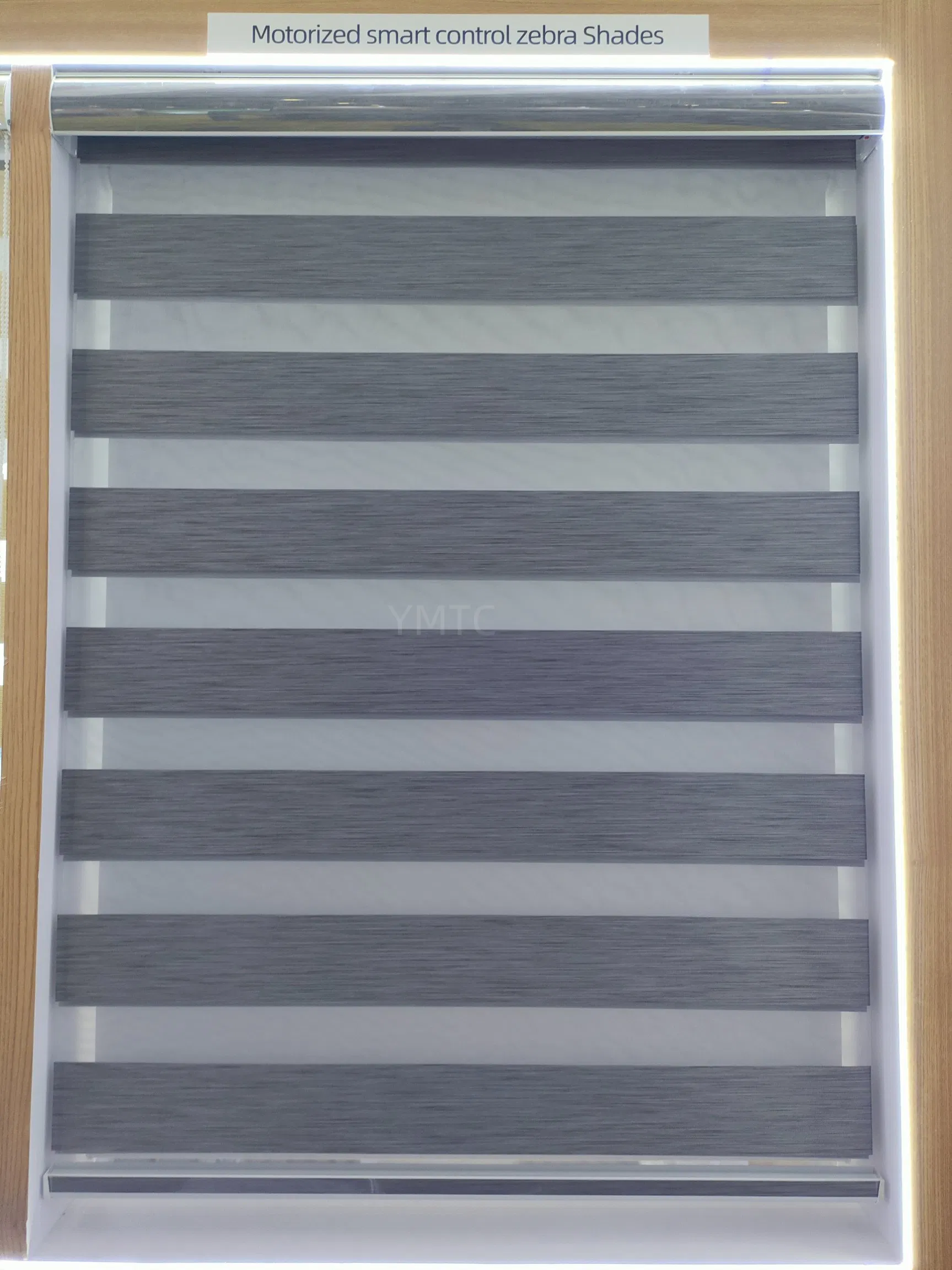 Home Decor Double Layers Motorized Smart Control Remote Zebra Blinds