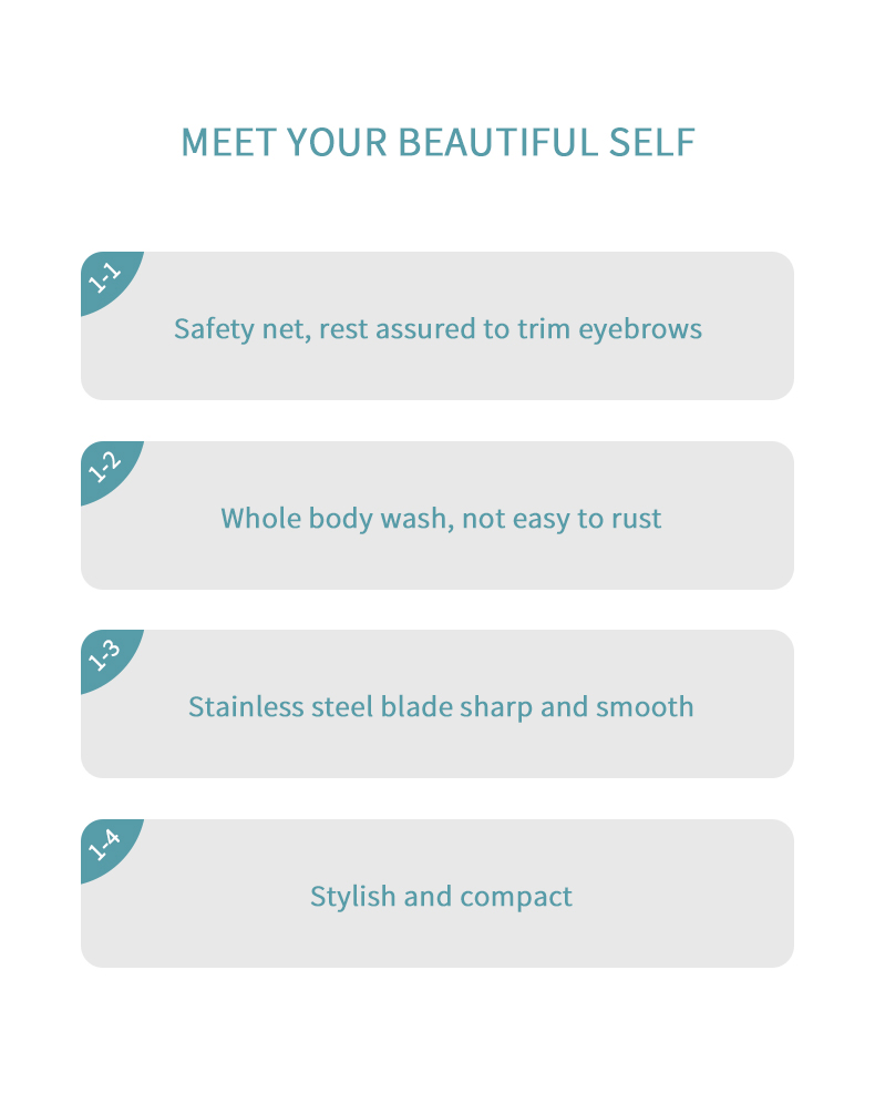 Precision Mini Eyebrow Razor for Smooth Dermaplaning Experience