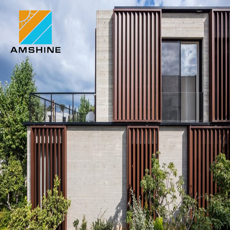 Aluminium Louvers Vertical Ventilated Facade Panels for Buildings Exterior