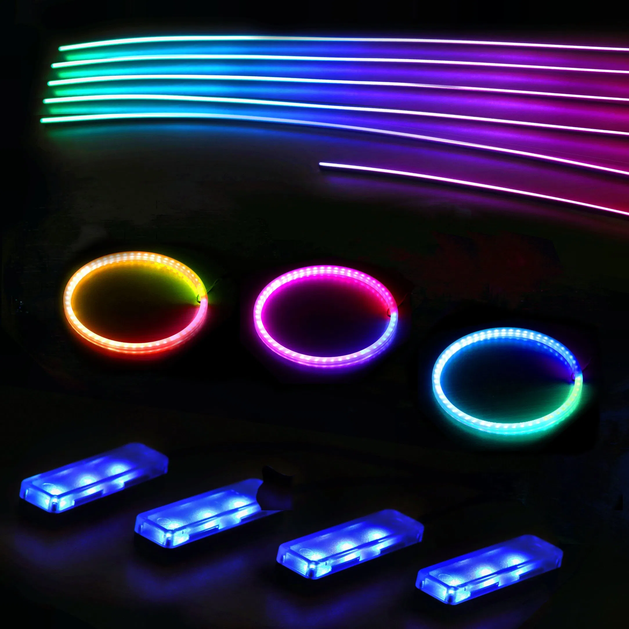 LED подсветка салона авто 18 в 1, RGB лента