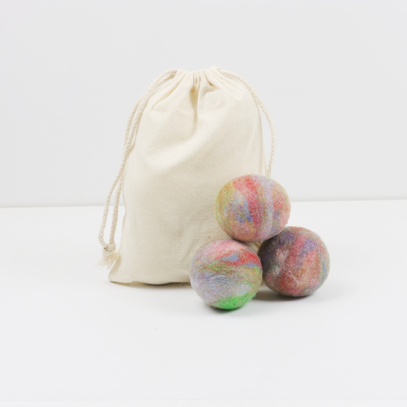 Fabric Softener Anti Static Popular Best Seller Organic Color Wool Dryer Ball for Laundry
