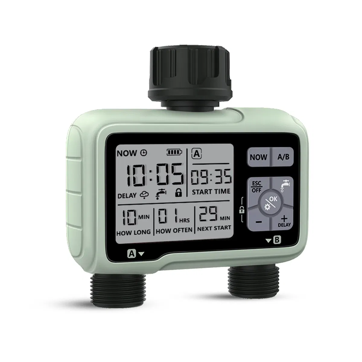 Garden Automatic Watering System 2 Outlets Drip Irrigation Controller Water Timer Hct-326