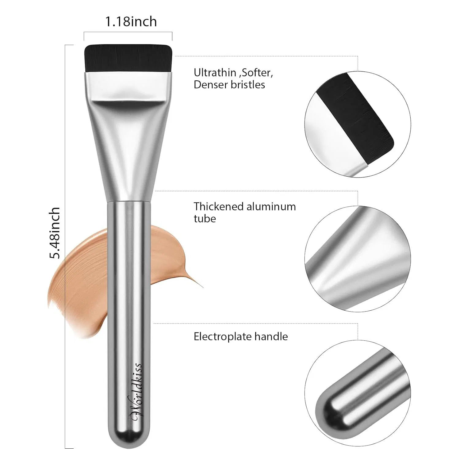 Wholesale Premium Korean Liquid Foundation Blending Facial Makeup Cosmetic Tool Brush