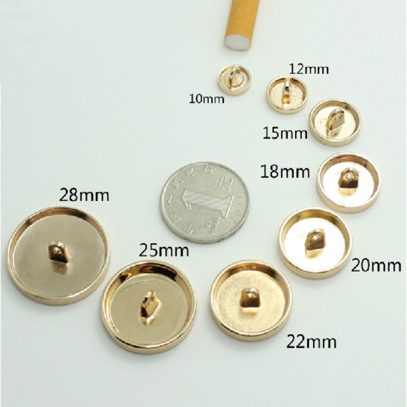 Пуговица металлическая цинковый сплав с золотым тиснением