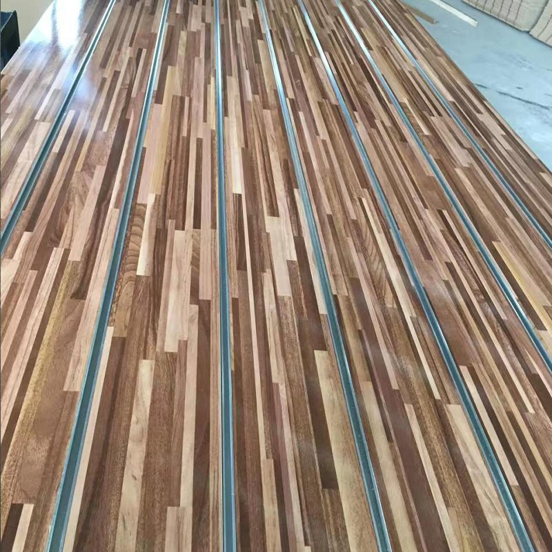 Factory Custom 4FT X 8 FT Melamine Grooved MDF Slatwall Panel for Shopping Store 15mm 18mm