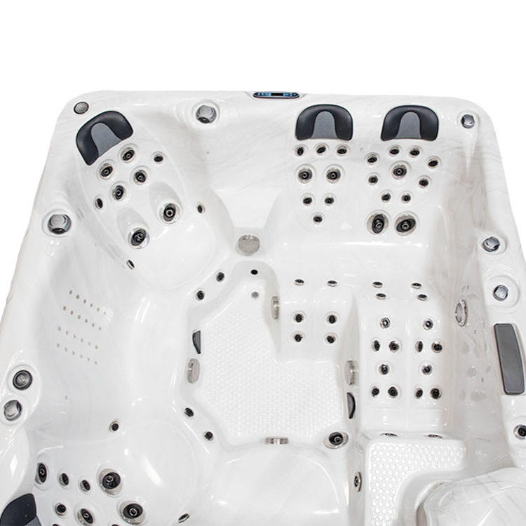 Six-Person Outdoor Hot Water Massage Bathtub with Jets