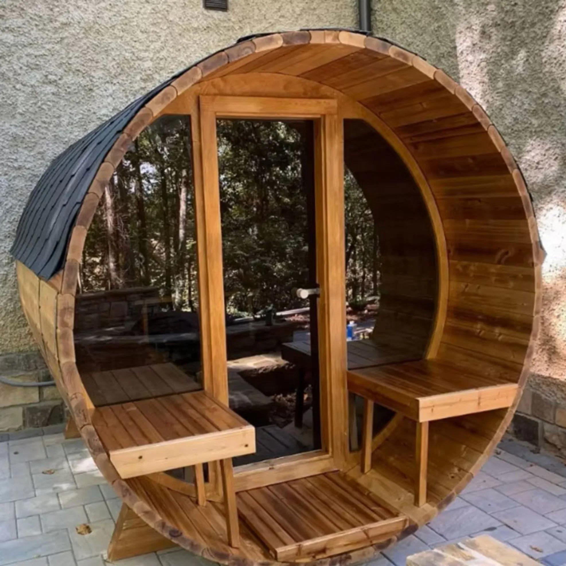 Уличная сауна Boda Premium Boyce из красного кедра