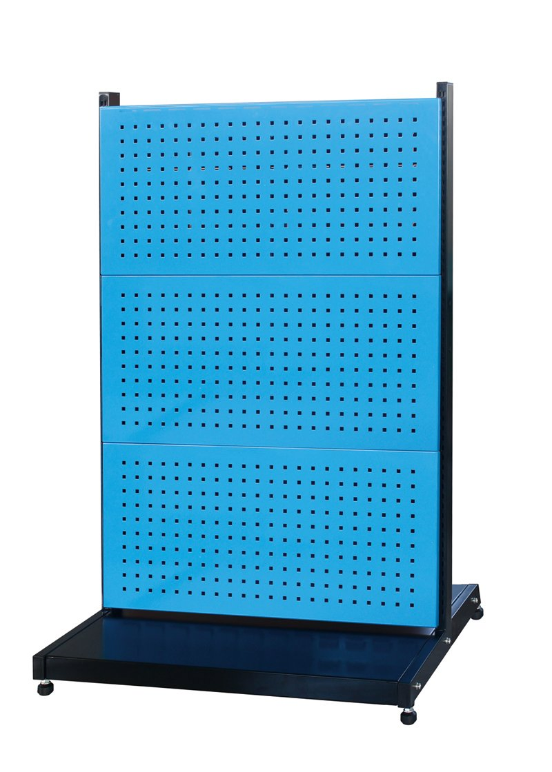 Medium Duty Garage Double Side Shelf with 6 Panel in Blue Colour
