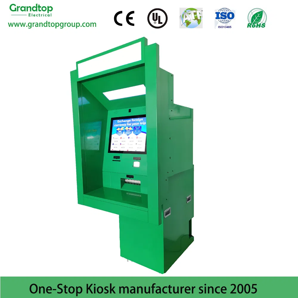 Self Service Currency Exchange Machine with Touch Screen Monitor/Thermal Printer
