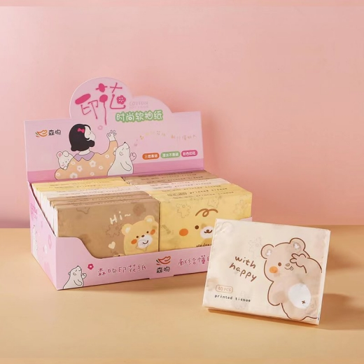 with a Soft Texture That Fits Delicate Facial Skin Color Facial Tissue