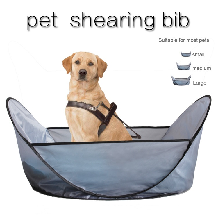 Pet Shearing Bib Pet Folding Non-Stick Pet Grooming Tent Dog Hair Catcher Cat Hair Cutting Tray
