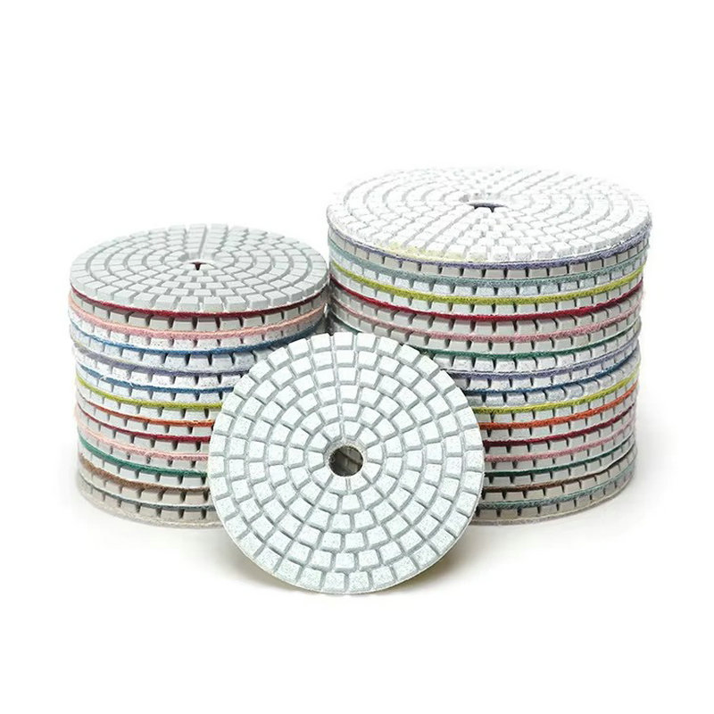 Factory Hot Sell 4inch Polishing Pads Concrete Resin Dry Wet Polishing Pads Diamond Polishing Pads with Wholesale