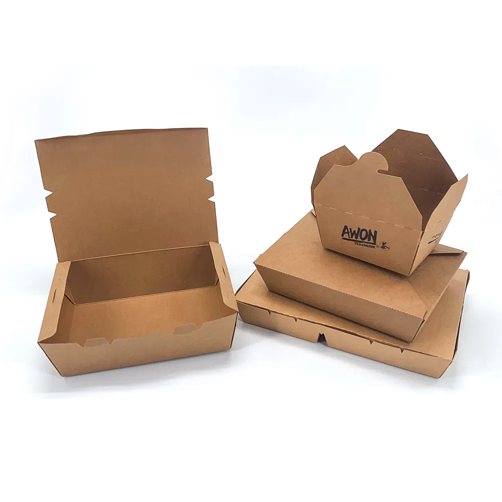 Custom Disposable Packaging Box Paper Takeaway Paper Box