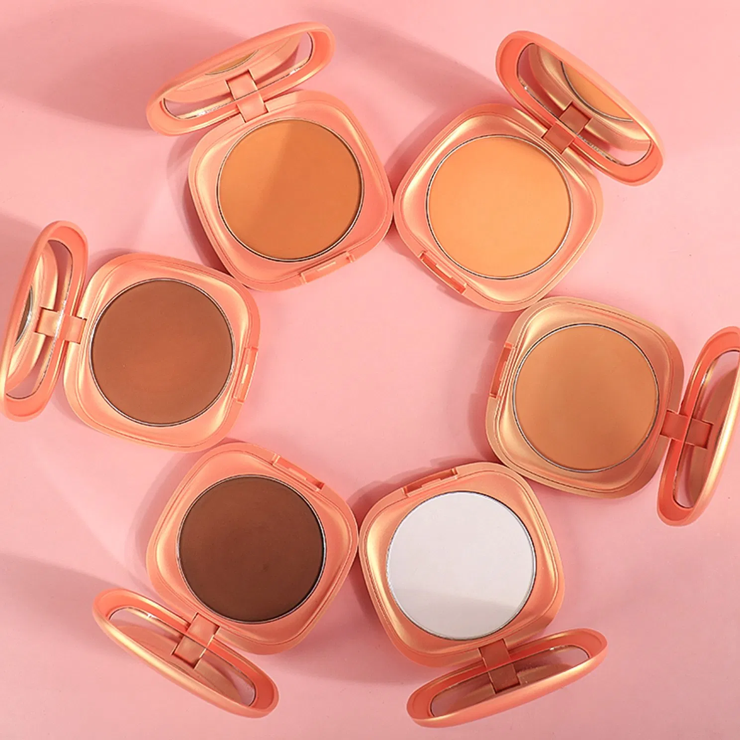 High Quality Oil Control Vegan Compact Powder Waterproof Full Coverage Matte Pressed Powder No Logo