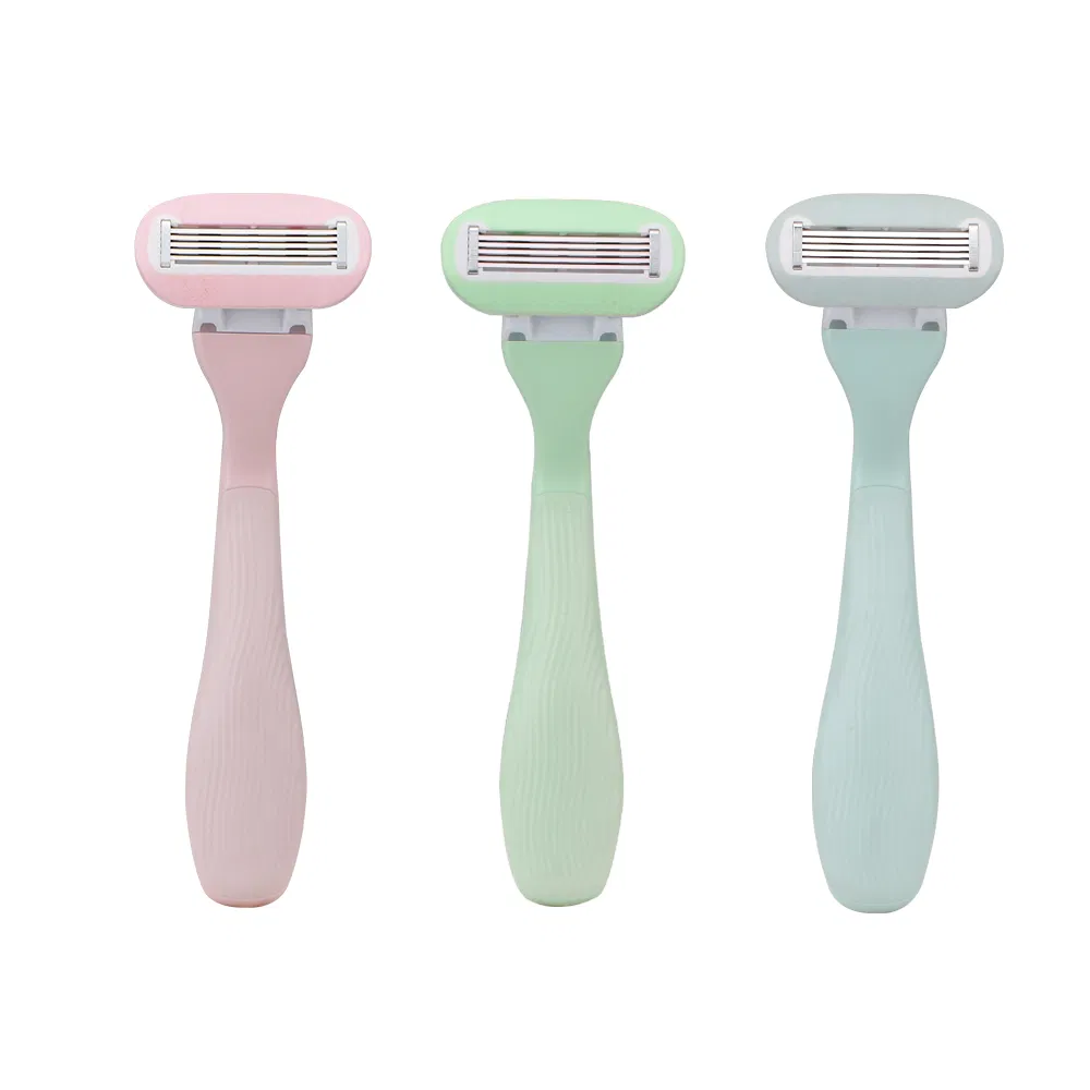 Five Blades Women Razor Shaving Tool with 2 Moisturising Cartridges