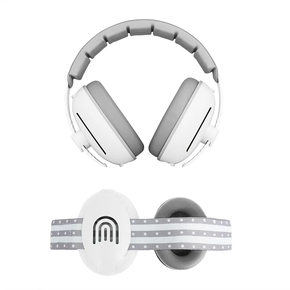 2-in-1 ABS Material Kids & Baby Protective Earmuffs-Safety Hearing Protection Earmuffs for Sleep (Rainbow Pattern)
