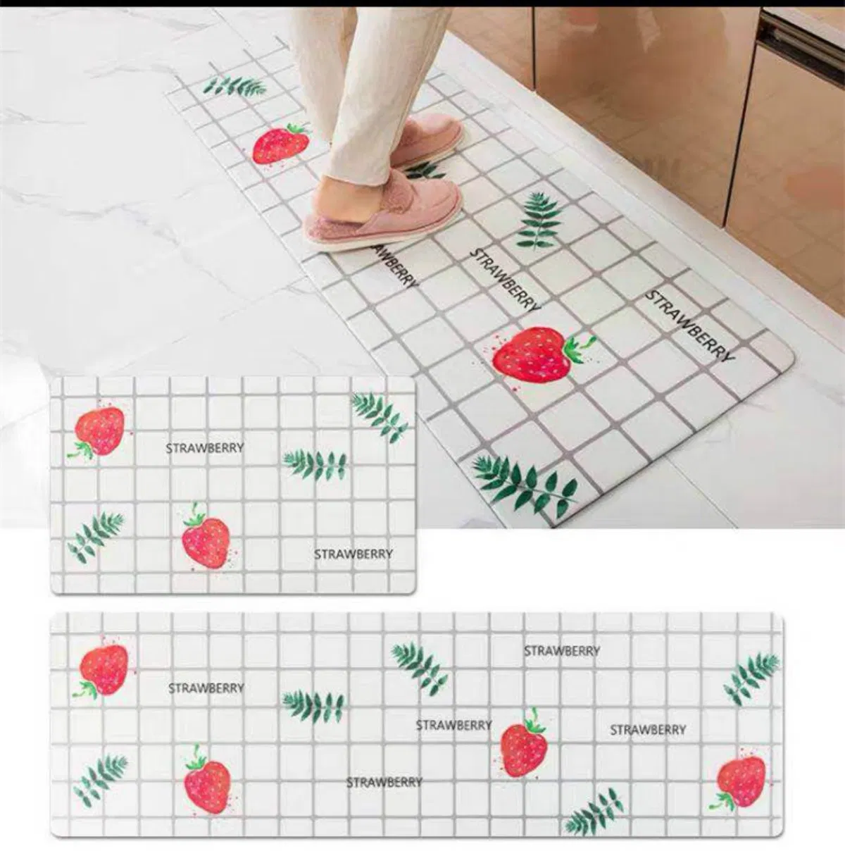 Household Anti Fatigue Washable Waterproof Non-Slip PVC Floor Kitchen Mat Carpet China