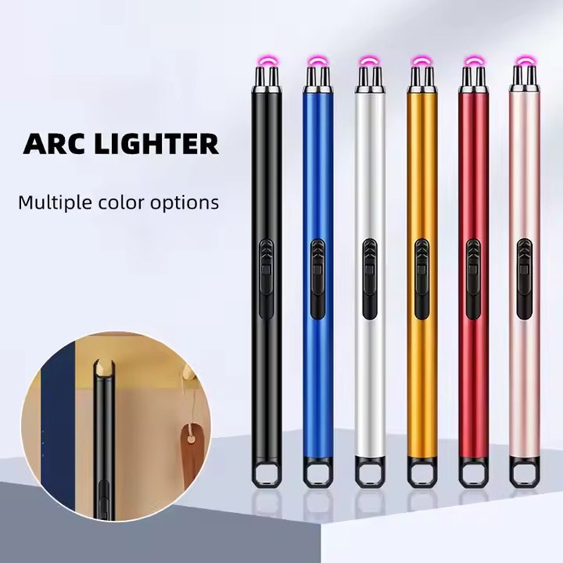 Candle Lighter Adjustable USB Lighter Outdoor Portable Jet Lighter (PHCA-0034-red)