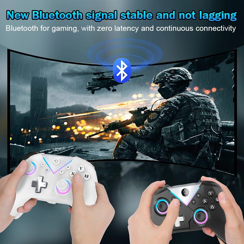 Беспроводной геймпад для Nintendo Switch, iOS, Android, ПК
