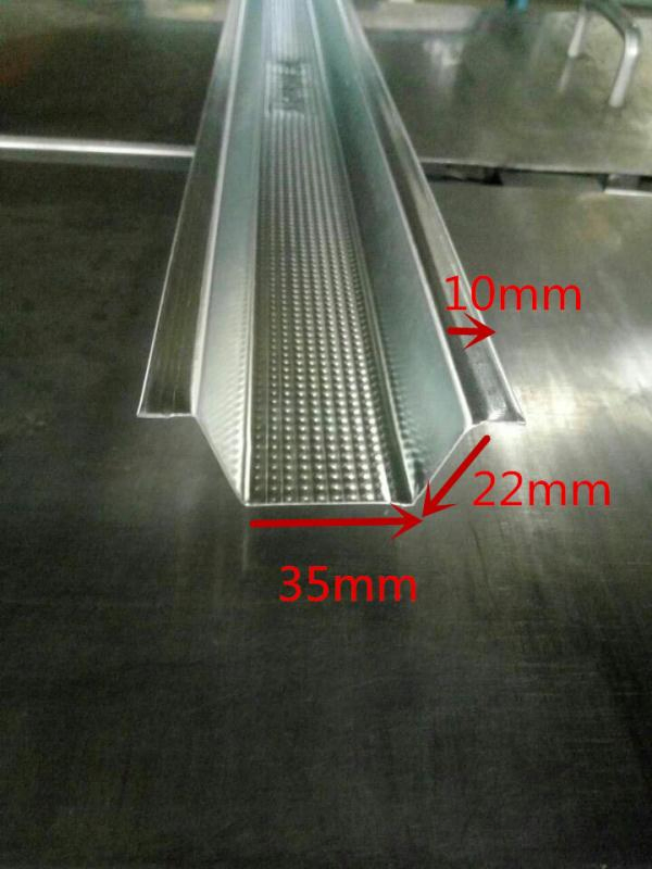 Galvanized Steel Profiles Metal Suspension Ceiling Omega Furring Channel for Gypsum Board Ceiling System
