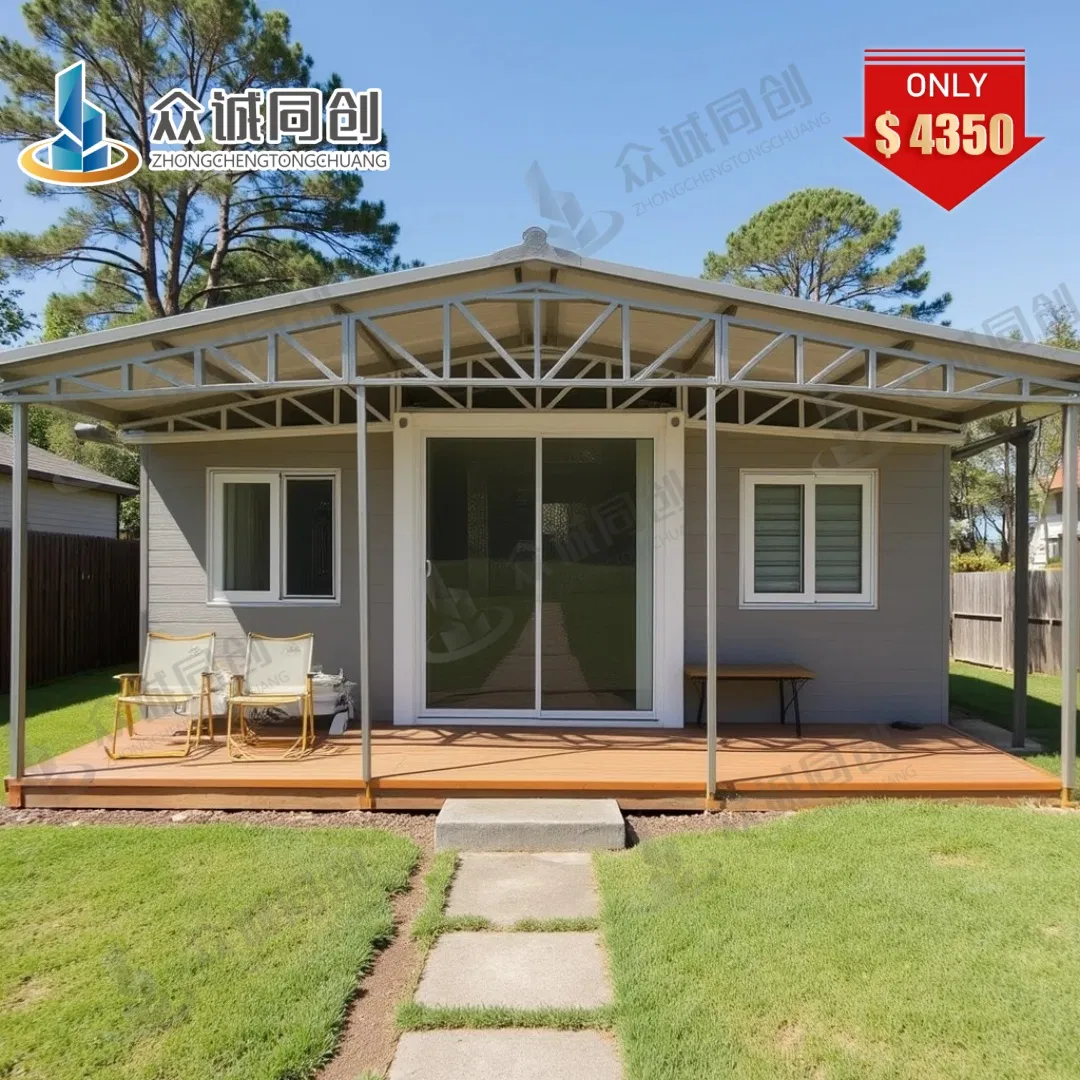 Prefab Container Home with Polished Cement Board for Apartment
