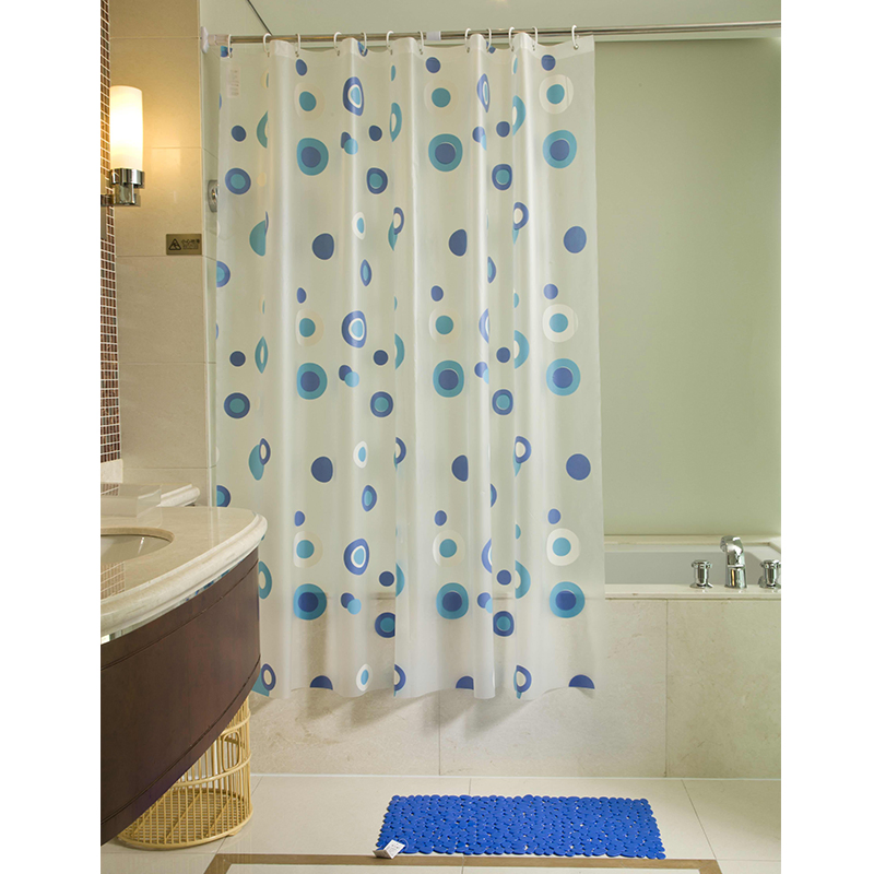 Curtain Decoreagy Watercolor Floral Modern Minimalist Shower Curtain Waterproof Fabric