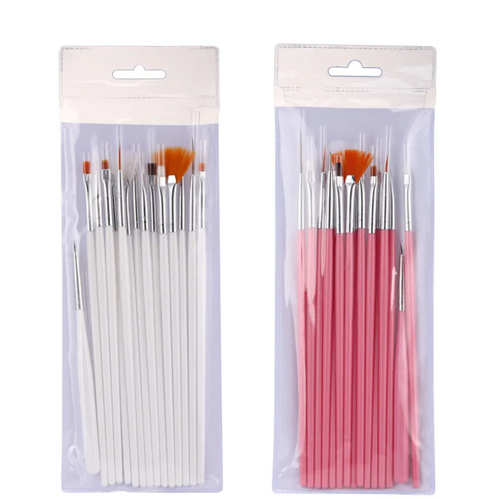 14PCS Private Logo Nail Art Painting Drawing Brush Kit, Nail Tool Products Set for Nail Salon